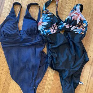 NWT Cupshe Bathing Suit bundle M size-  2 one-piece bathing suits